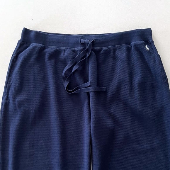 Polo Ralph Lauren Waffle Knit Pajama Lounge Pants Navy Size XL - Picture 4 of 10